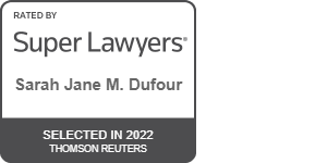 Sarah Jane Dufour Super Lawyers Badge
